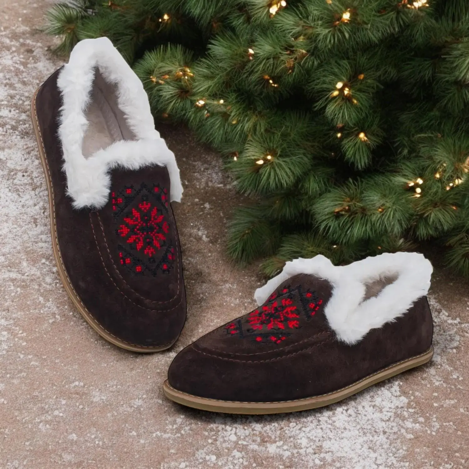 Handmade Chocolate Brown Suede Loafers Ukrainian Minimalist Shoes