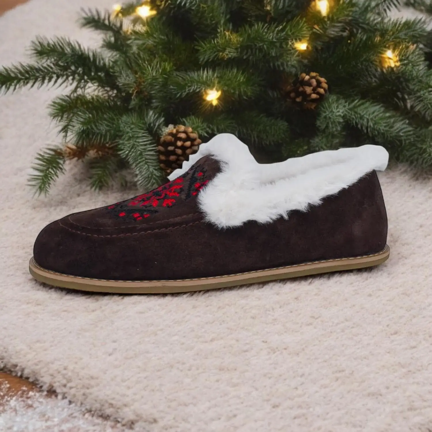 Handmade Chocolate Brown Suede Loafers Ukrainian Minimalist Shoes