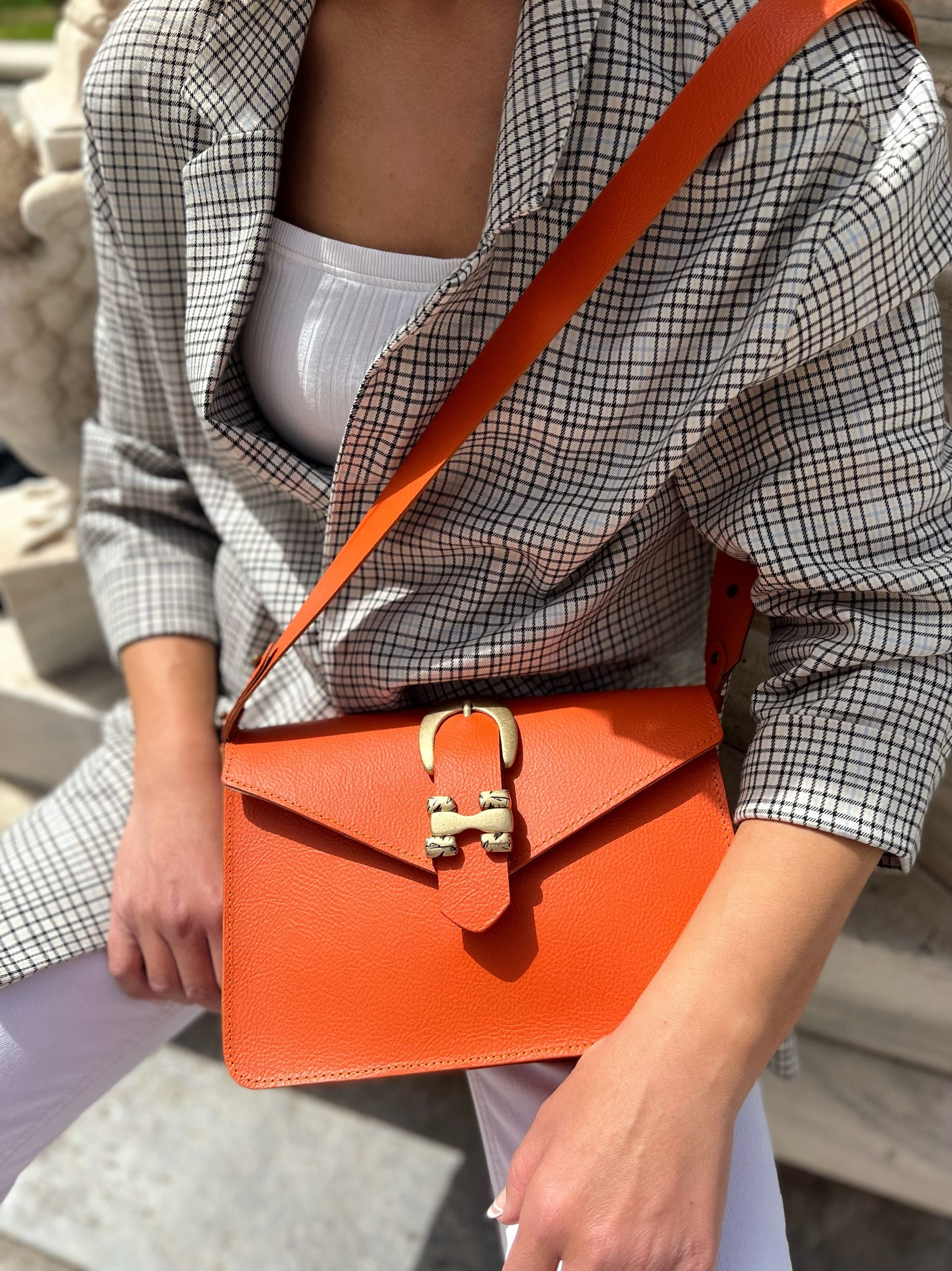 Women Leather Shoulder Bag Crossbody Purse Full Grain